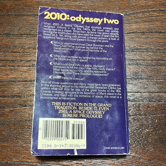 2010: Odyssey Two Sequel to 2001 Space Odyssey Arthur C. Clarke Science Fiction - Picture 2 of 4